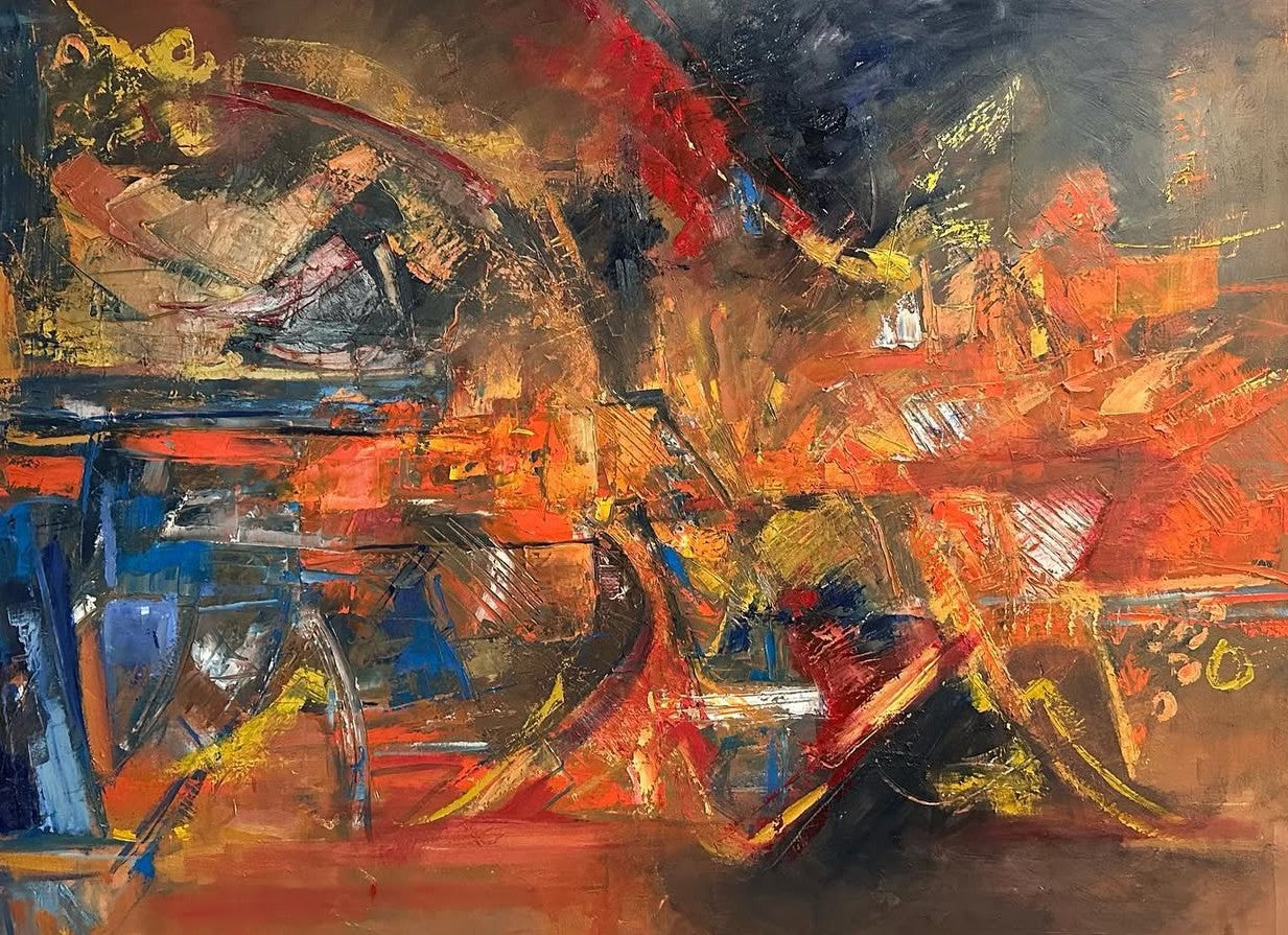 "Guerra fría" - Tatiana Silvera 120 x 100 cm.