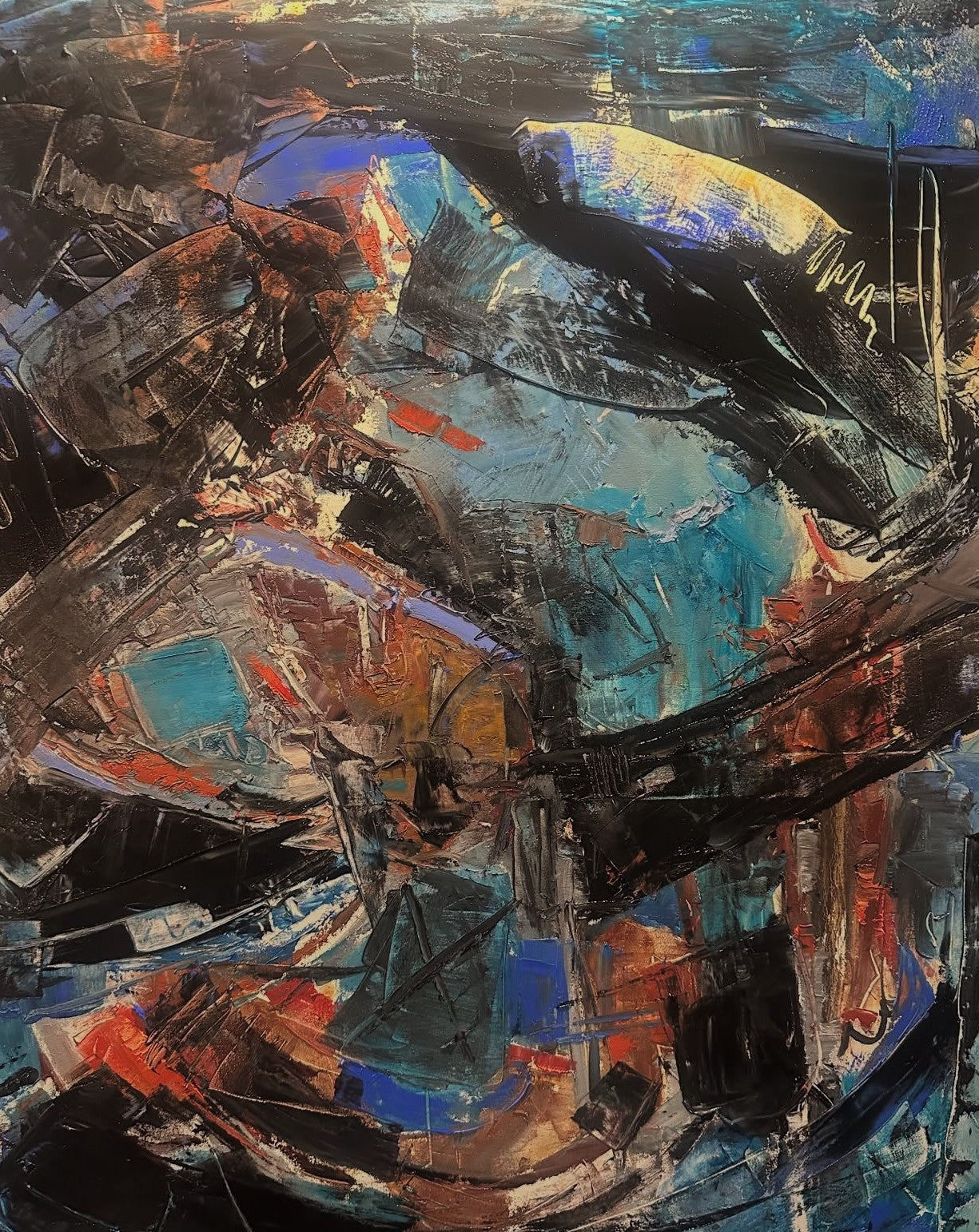 "Mar de Contenedores" - Tatiana Silvera 90 x 60 cm.