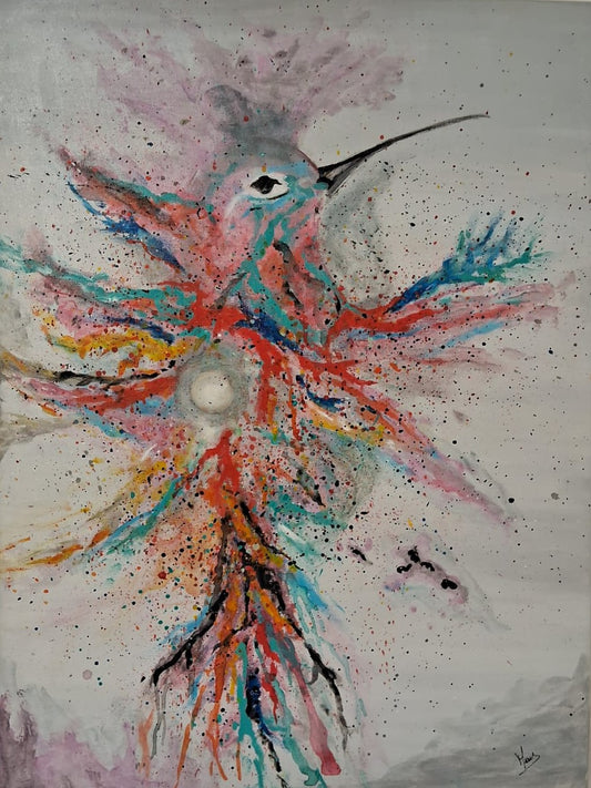 "Colibrí" - María Figueredo 80 x 60 cm.