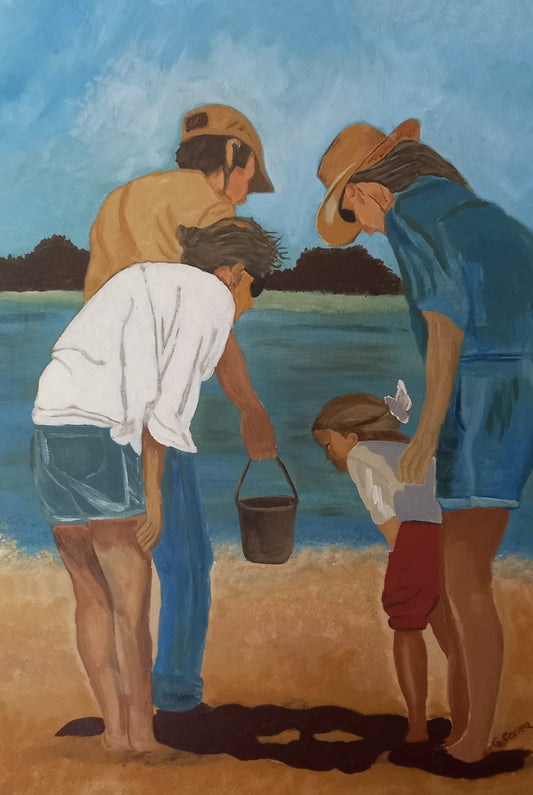 "En el Arroyo" - Graciela Correa 50 x 70 cm.