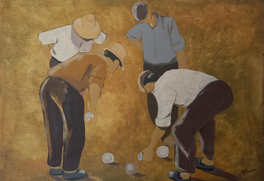 "Bochas" - Graciela Correa 50 x 70 cm.