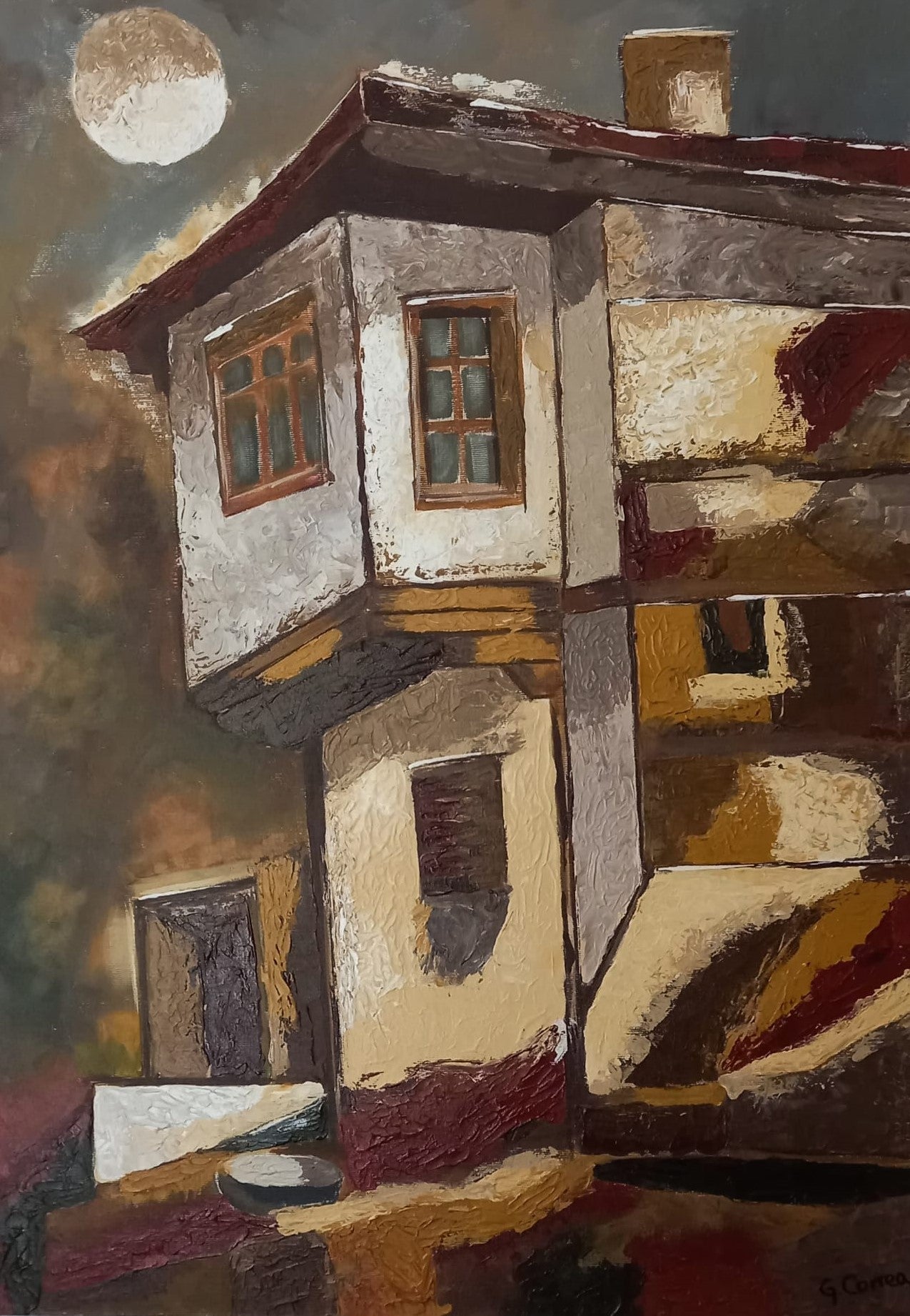 "Luna Llena" - Graciela Correa 50 x 70 cm.